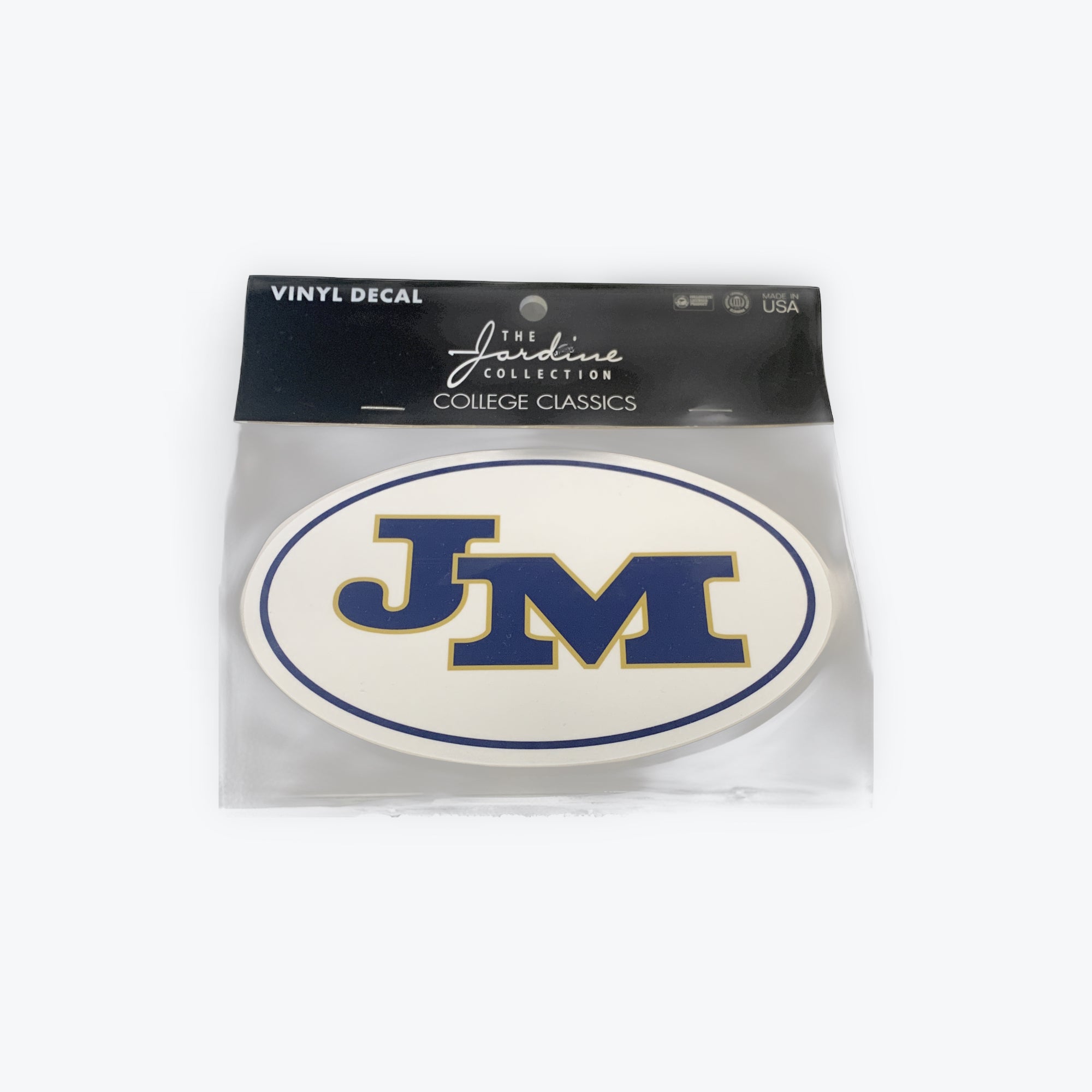 Large Oval JM vinyl decal sticker | JMA Trojan Armor